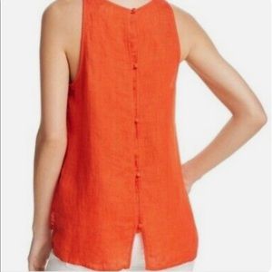 JOIE DANY LINEN TOP, Cayenne, Large